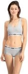PUMA Damen Short Top Tee-shirt, Grey Melange, L EU
