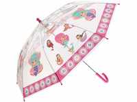 Idena 50048 - Kinderregenschirm für Mädchen, mit zauberhaftem Meerjungfrauenmotiv