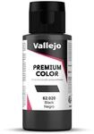Vallejo Premium Color Acrylfarbe Schwarz, f&uuml;r Airbrush, hohe...