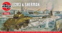 LCM3 & Sherman Landungsboot und Sherman-Panzer, Modellbausatz