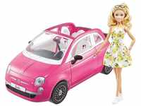 Barbie GXR57 - Puppe und FIAT, Viersitzer Puppe mit Moden und Accessoires,...