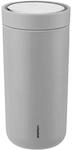 Stelton To-Go Click - Thermobecher, doppelwandige Isolierflasche - Rostfreier,