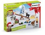 schleich FARM WORLD 98271 Adventskalender Kinder - Bauernhof Tierfiguren und Kind -