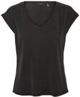 VERO MODA Damen Vmfilli V-Hals Tee Ga Noos T Shirt, Schwarz, M EU