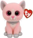 TY 2007516 Fiona Cat Beanie Boo Pink Pl&uuml;schtier, Mehrfarbig