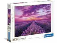 Clementoni 39606 Lavendel-Feld – Puzzle 1000 Teile, Geschicklichkeitsspiel für die