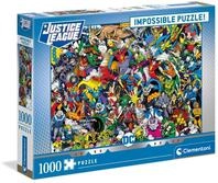 Clementoni 39599 DC Comics &ndash; 1000 Teile Impossible Puzzle, Geschicklichkeitsspiel