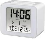 Hama Funkwecker digital (Kleiner Wecker mit Funk und Licht, Reisewecker mit