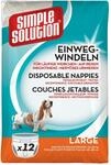 Simple Solution Hunde Windeln L | Superabsorbierende Hundewindeln H&uuml;ndin L mit