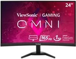 ViewSonic VX2468-PC-MHD 60 cm (24 Zoll) Curved Gaming Monitor (Full-HD, FreeSync