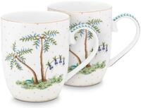 Pip Studio Jolie Dots Gold Becher mit Henkel klein Set2