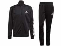 adidas Herren M Lin Tt Trainingsanzug, Top:Black/White Bottom:Black/White, L EU