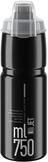 Elite JET PLUS Schwarz Grau Logo 750 ml &ndash; Ultraleichte Fahrrad-Trinkflasche f&uuml;r