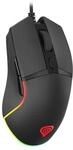 Genesis Krypton 220 Gaming Maus kabelgebunden, RGB Maus mit 6400 DPI, 6