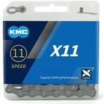 Fahrrad Kette, KMC Fahrradkette, X11 Grey, 1/2" x 11/128", 114 Glieder, 11-fach,