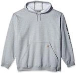Carhartt Herren Sleeve Logo Hooded Sweatshirt Kapuzenpullover, Heather Grey/Black, XL