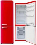 Wolkenstein Retro K&uuml;hl-Gefrierkombination K&uuml;hlschrank WKG265RT FR 250L Rot I 50er