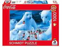 Schmidt Spiele 59913 Coca Cola, Polarbären, 1000 Teile Puzzle