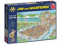 Jan van Haasteren 20039 Ab in den Pool-1000 Teile Santa Puzzlespiel, Mehrfarben