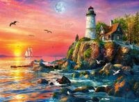 Ravensburger Puzzle 16581 - Leuchtturm am Abend - 500 Teile Puzzle f&uuml;r...