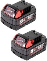 Milwaukee Akku Starter 18V Set mit 2x M18 B5 Akku 18V 5,0Ah