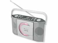 Soundmaster RCD1755SI UKW Radio mit vertikalem CD/MP3 Spieler