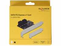 Delock 4 Port SATA PCI Express x1 Karte - Low Profile Formfaktor, 90010