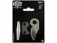 FELCO Ersatzteilsatz Nr. 6/3-1 mit Klinge/Werkzeug/Feder, Silber (Zubehör für