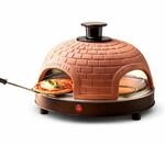Emerio Pizzaofen, PIZZARETTE das Original, handgemachte Terracotta Tonhaube,