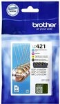 Brother Original LC-421VAL Tintenpatronen Value Pack f&uuml;r Brother DCP-J1050DW,