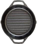 Lodge Classic Gusseisen Grillpfanne 30,5cm, Doppelgriff bereits eingebrannt