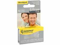 Ohropax Ohrstöpsel Silicon Clear (1 Packung, 6 Stück)