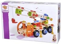 Eichhorn 100039094 Constructor Kranwagen vielseitiges Holzspielzeug, 170...
