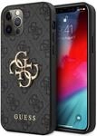 Guess GUHCP12M4GMGGR H&uuml;lle f&uuml;r iPhone 12/12 Pro 6,1" grau 4G Big Metal Logo