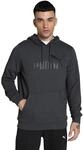Puma Herren Teamgoal Big Logo Kapuzenpullover, Dark Gray Heather, XXL