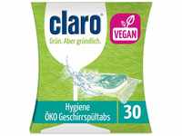 Claro Hygiene Geschirrspüler-Tabs - Phosphatfrei/Biologisch abbaubar - 30...
