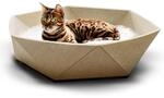 CanadianCat Company | Katzenbett Zoey aus Filz ca. 65 x 65 x 16 cm | beige 