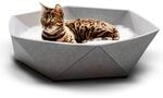 CanadianCat Company | Katzenbett Zoey aus Filz | hellgrau | Kuschelbett,...