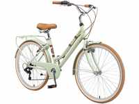 BIKESTAR Alu City Stadt Fahrrad 28 Zoll | 18 Zoll Rahmen, 7 Gang Shimano Damen...