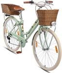BIKESTAR Alu City Stadt Fahrrad 28 Zoll | 18 Zoll Rahmen, 7 Gang Shimano Damen...