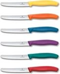 Victorinox | K&uuml;chenmesser-Set | 6 St&uuml;ck Bunter Mix | Klingenl&auml;nge: 11cm | Extra