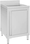 vidaXL Gastro-Sp&uuml;lenunterschrank 60x60x96 cm Edelstahl