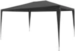 vidaXL Partyzelt 3x4m PE Anthrazit Gartenzelt Garten Pavillon Festzelt Zelt