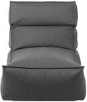 blomus Outdoor Lounger Stay | 150 x 80 x 80 cm | Coal | Wasserabweisend | Relaxliege