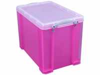 Really Useful Box 19 Liter transparent hell rosa