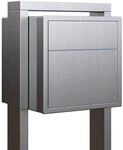 Standbriefkasten, Design Briefkasten freistehend Soprano Edelstahl &ndash; Bravios Neue