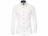 Venti Businesshemd Uni Modern Fit Weiß 40