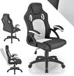 Juskys&reg; Racing Schreibtischstuhl Montreal ergonomisch h&ouml;henverstellbar &...
