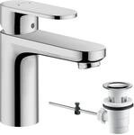 hansgrohe Vernis Blend - Waschtischarmatur mit Zugstangen-Ablauf, Wasserhahn Bad mit