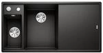 BLANCO AXIA III 6 S | Granitsp&uuml;le aus SILGRANIT schwarz | Einbauart: Einbau von Oben